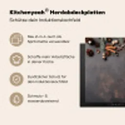 Kaneel - Christmas - Bruin - Brons Inductie beschermer vinyl 3mm middel -zzzzzzusp-haakje_DE