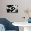 Gezicht - Mond - Graffiti - Zwart poster papier klein -sfeer3
