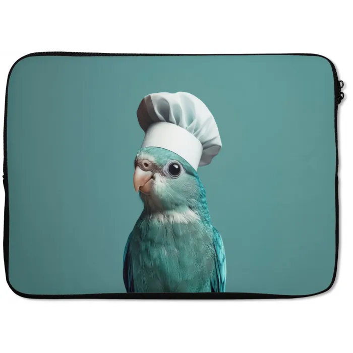 Parkiet - Vogel - Koksmuts - Cute laptophoes neopreen klein -zkaufland3dotto