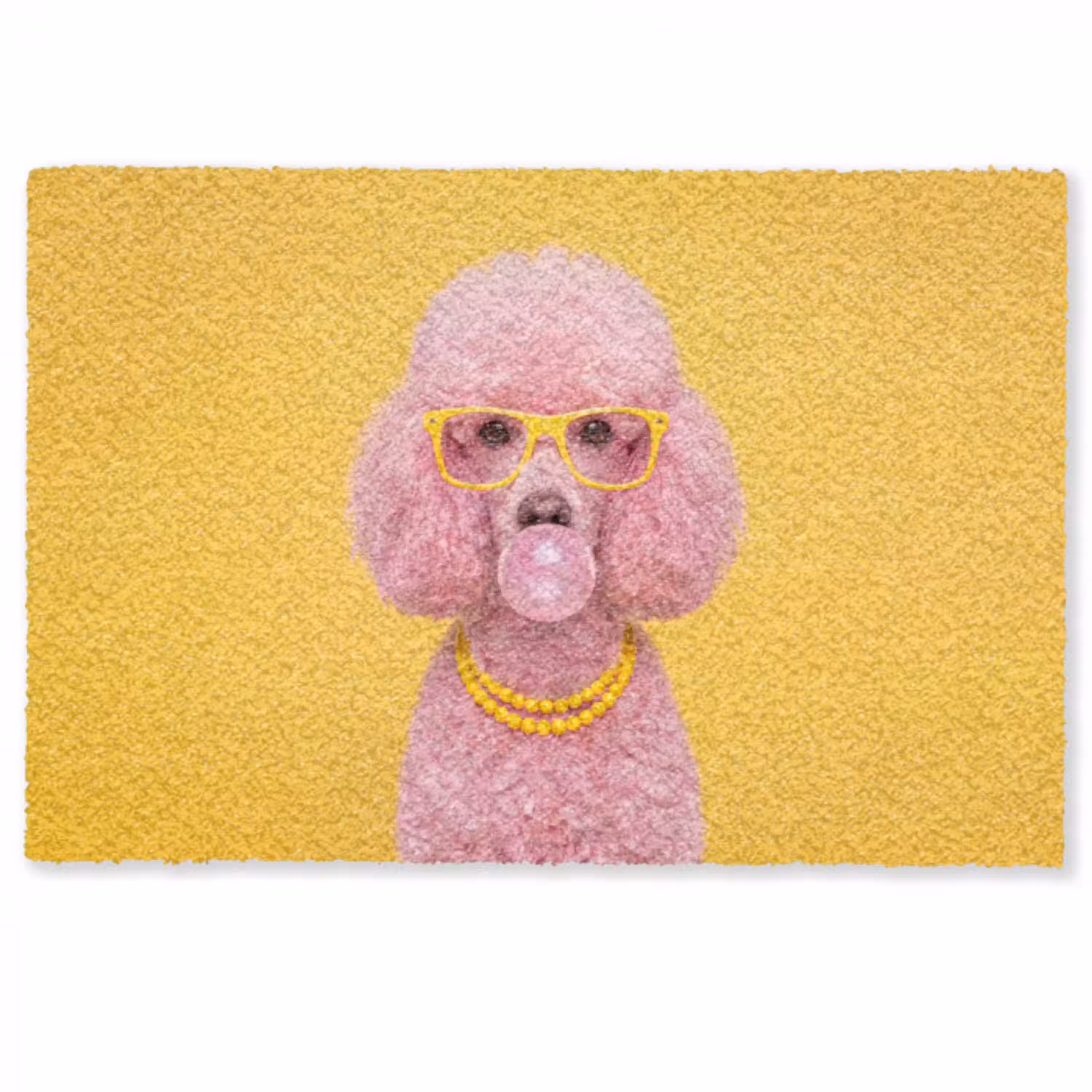 Hond - Kauwgum - Dieren - Modern - Roze Deurmat klein -zkaufland3d