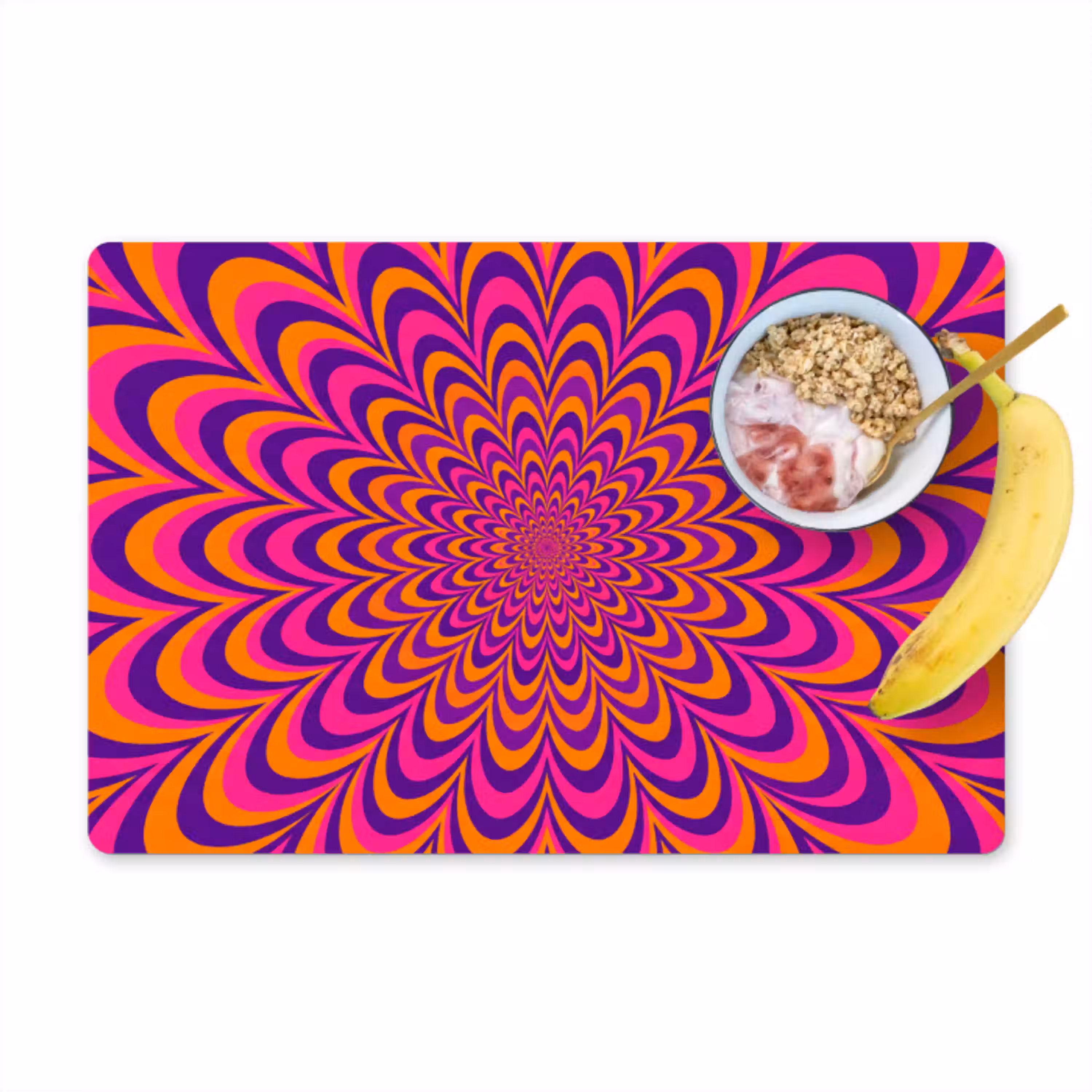 Patroon - Optisch - Kleurrijk Placemat vinyl groot -zzzproduct_Kitchenyeah-website