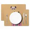 Panda - Pak - Zonnebril - Blauw Placemat vinyl groot -zzsfeer2_Kitchenyeah-website