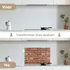 Bakstenen - Oud - Muur - Verkleuring keuken achterwand spatscherm klein 900 -voor_na_NL
