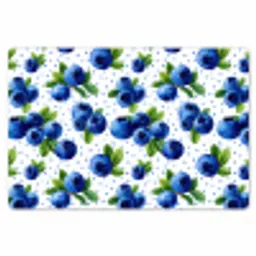 Bessen - Patroon - Blauw Placemat vinyl groot 368 -zzsfeer1_Kitchenyeah-website