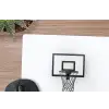 Basketbalbord - Minimalistisch - Zwart muismat rubber klein -closeup
