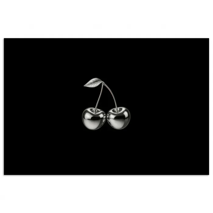 Kers - Luxueus - Metallic poster papier klein -3d