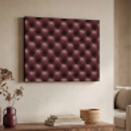 Leer - Patroon - Bordeaux Textielframe zwart klein 947 -sfeer3