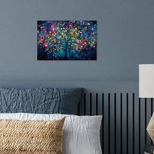 Kleurrijk - Boom - Magisch - Abstract poster papier klein -sfeer2