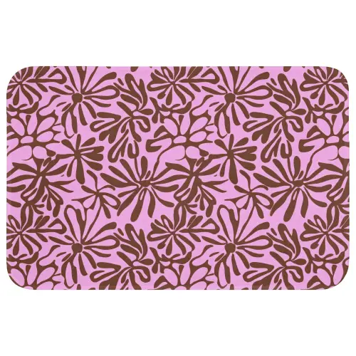 Organisch - Patroon - Roze Badmat klein 997 -3d