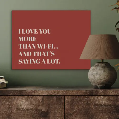 Rood - Quote - Liefde PET vilt klein -sfeer2