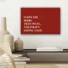 Rood - Quote - Liefde canvas 2cm klein -sfeer6