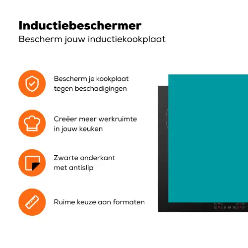 Blauw - Effen kleur Inductie beschermer vinyl 3mm klein 276 -zzzzzzz-td-ups