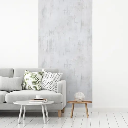 Muur -  Geverfd - Wit - Onafgewerkt fotobehang vinyl groot 64 -woonkamer