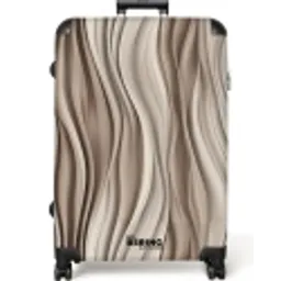 Golven - 3D - Crème NBS - Large koffer - Volwassenen Unisex groot -zzzzzzzzkaufland2
