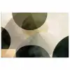 Vlakken - Abstract - Beige - Cirkels poster papier klein -3d