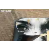 Portret - Vrouw - Penseelstreken - Goud Placemat vinyl groot -closeup