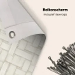 Vlechtwerk - Banen - Beige Balkonbeschermer Duitsland klein 596 -closeup_NL
