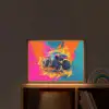 Monstertruck - Abstract - Verfspatten - Kleurrijk Light Box met batterij (Wandlamp kind) middel -sfeer1_kind
