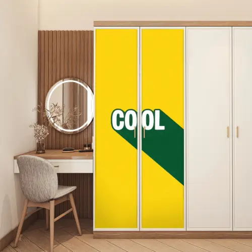 Cool - Geel - Groen deurposter klein -sfeer3