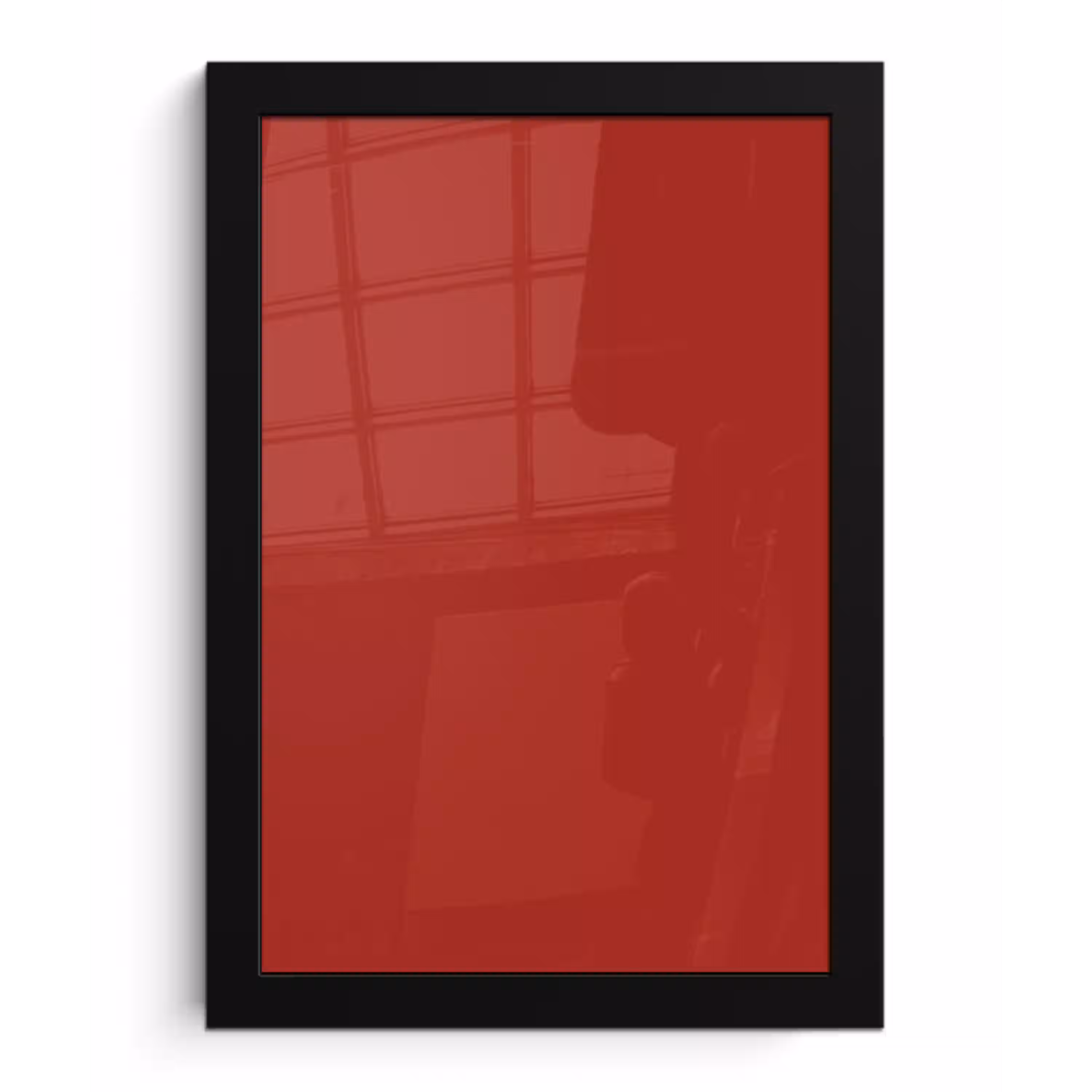 Deep - Crimson - Rood fotolijst zwart zonder passe partout klein 224 -3d