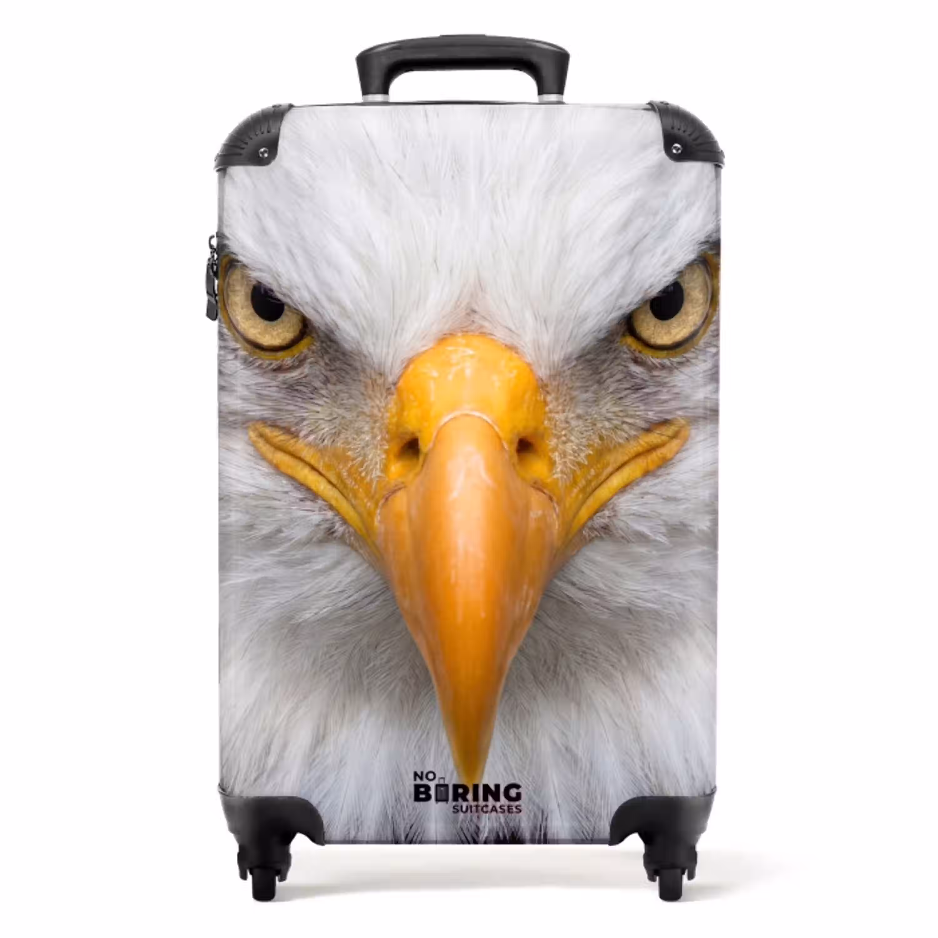 Amerikaans - Zeearend - Portret - Geel NBS - Handbagage koffer - Volwassenen Unisex middel -productfoto_recht