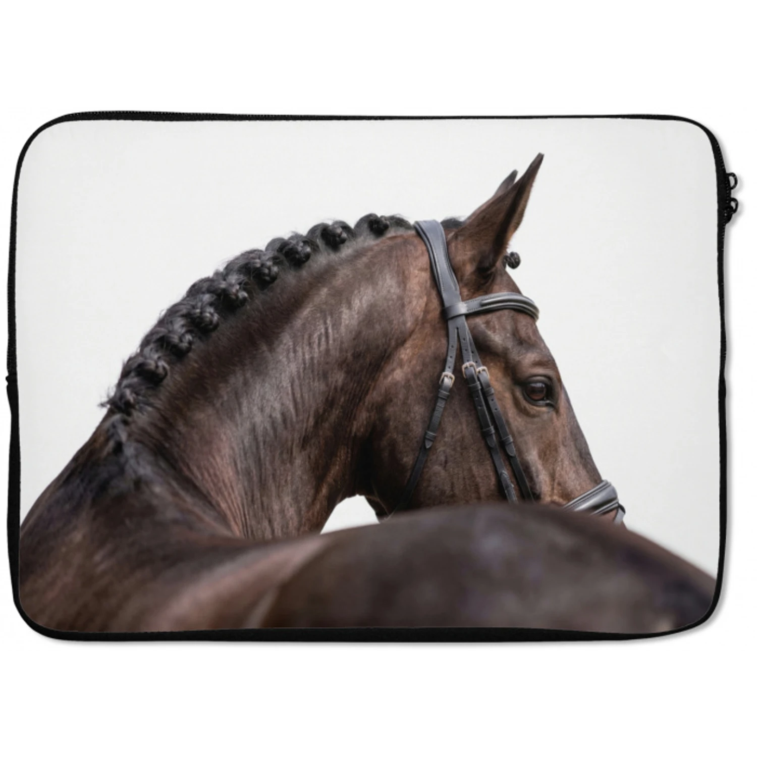 Portret - Paard - Elegant laptophoes neopreen klein -zkaufland3dotto