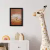 Abstract - Boom - Wit - Bladeren fotolijst zwart zonder passe partout klein -usfeer4_kinderkamer
