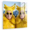 Vrouwen - Bananen - Geel plexiglas 5mm klein -zzzproduct_nieuw