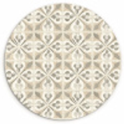 Tegel - Motief - Beige Wandcirkel kunststof plaat 5mm dik klein 188 -3d