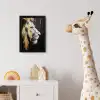 Portret - Leeuw - Abstract - Goud fotolijst zwart zonder passe partout klein -usfeer4_kinderkamer
