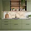 Kristalstructuur - Bruin - Marmer keuken achterwand 2 middel 871 -sfeer3