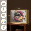 Lippen - Graffiti - Expressief Light Box met batterij (Wandlamp) middel -USP_websiteoverzichtNL