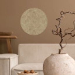 Beige - Marmer - Witte aders Wandcirkel behangsticker klein 186 -sfeer1