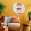 Minimalistisch - Cirkels - Roze Wandcirkel Organisch Plexiglas middel -sfeer4