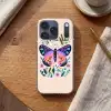Bloemen - Bladeren - Vlinder - Kleurrijk Telefoonhoesje iPhone 17 Pro klein -sfeer1