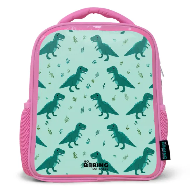 Kids' Backpacks Pink -. Dinos - Pattern - Green