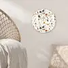 Terrazzo - Patroon - Wit - Terra Wandcirkel plexiglas klein 852 -sfeer5