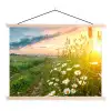 Bloemen - Madelief - Natuur - Zon - Horizon textielposter latten blank klein -3d
