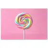 Lolly - Roze - Snoep - Zoet tuinposter los doek groot -3d