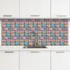 Parelmoerig - Bakstenen - Muur keuken achterwand 2 middel 871 -3d