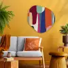 Vormen - Ritmisch - Kleuren - Abstract Wandcirkel Organisch Plexiglas middel -sfeer4