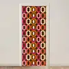 Modern - Retro - Kleurrijk deurposter klein 289 -3d_beige