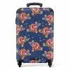 Retro disco regenbogen patroon kleurrijk NBS - Handbagage koffer - Kinderen Unisex middel -productfoto_recht