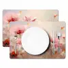 Bloemen - Watercolor - Roze - Abstract - Kunst Placemat vinyl groot -zzsfeer2_Kitchenyeah-website