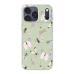 Vlinders - Insecten - Groen - Kleurrijk Telefoonhoesje iPhone 17 Pro Max klein -3d