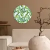 Bladeren - Monstera - Tropical - Jungle Wandcirkel plexiglas klein -sfeer1