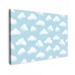 Wolken - Illustratie - Blauw canvas 2cm klein 34 -z3d