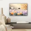 Viooltjes - bij - Zonlicht canvas 2cm klein -sfeer6