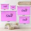 Diva - Lip - Panterprint - Roze Wandkleed katoen klein -tsfeer8_DE