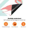 Flamingo - Mintgroen - Ruit Inductie beschermer vinyl 3mm klein 276 -zzzzzzz-td-onderkant